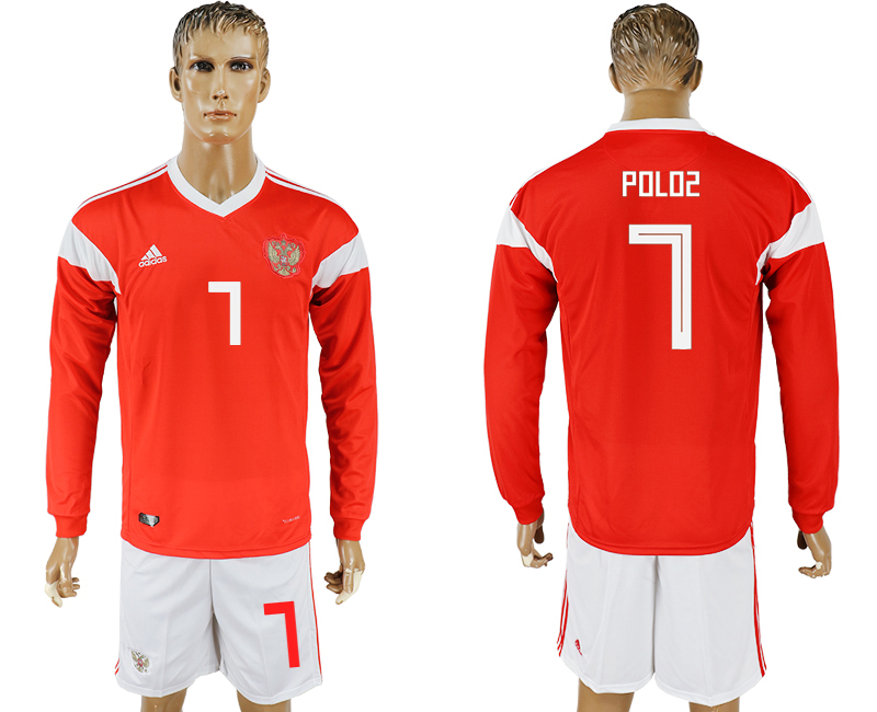 Maillot de foot RUSSIA LONG SLEEVE SUIT #7 POLOZ  2018 FIFA WORL